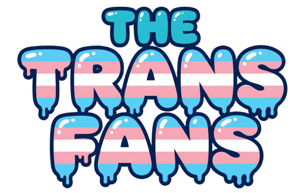 The Trans Fans â€“ Transgender adult creator platform logo with pastel pride colors